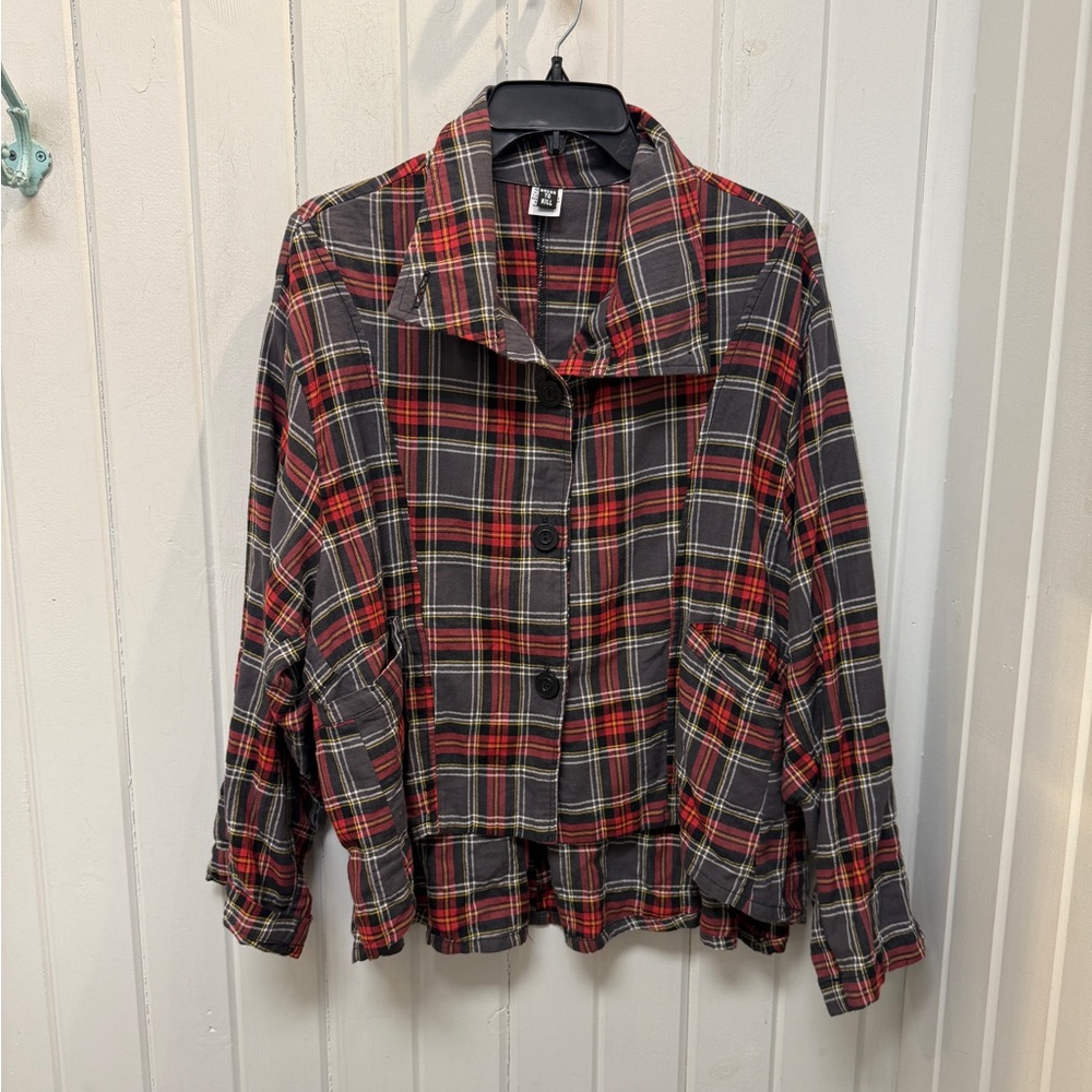 Jane Mohr Dress To Kill Plaid Button-Up Jacket